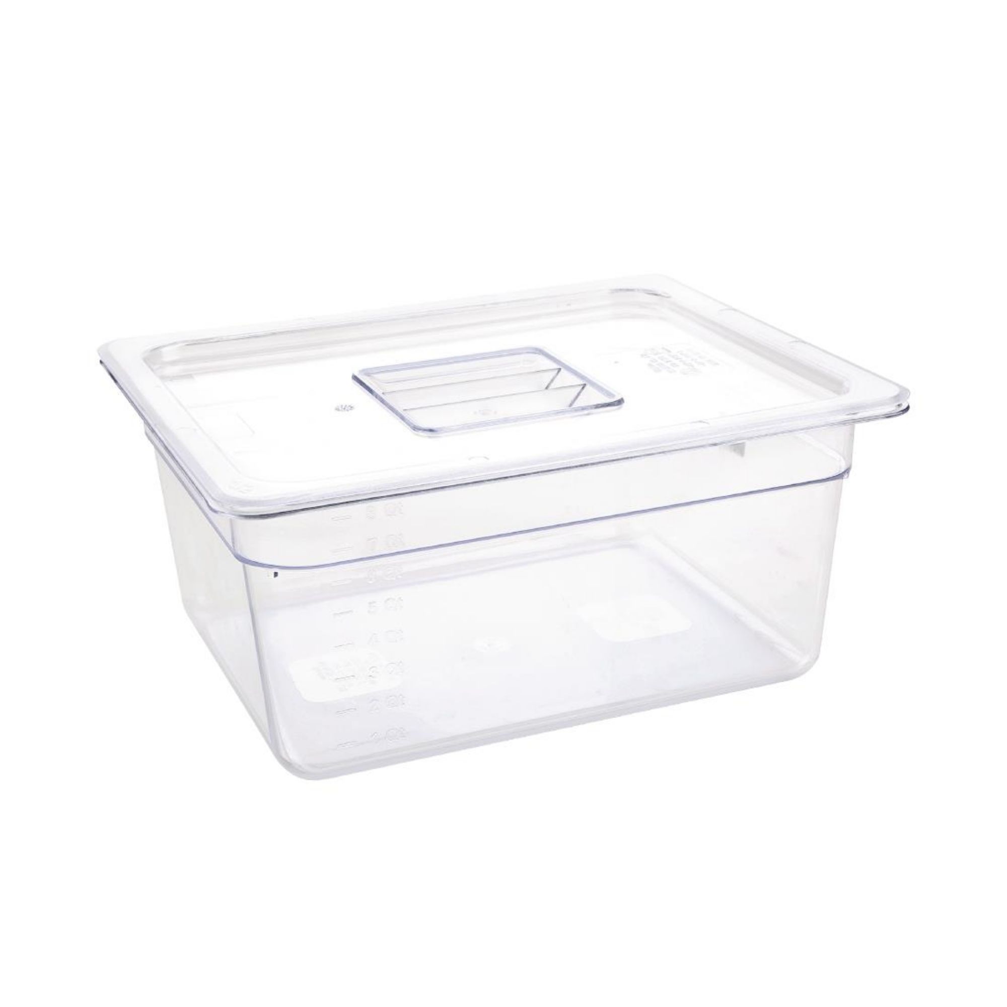 Picture of Vogue Polycarbonate 1/2 Gastronorm Container 150mm Clear