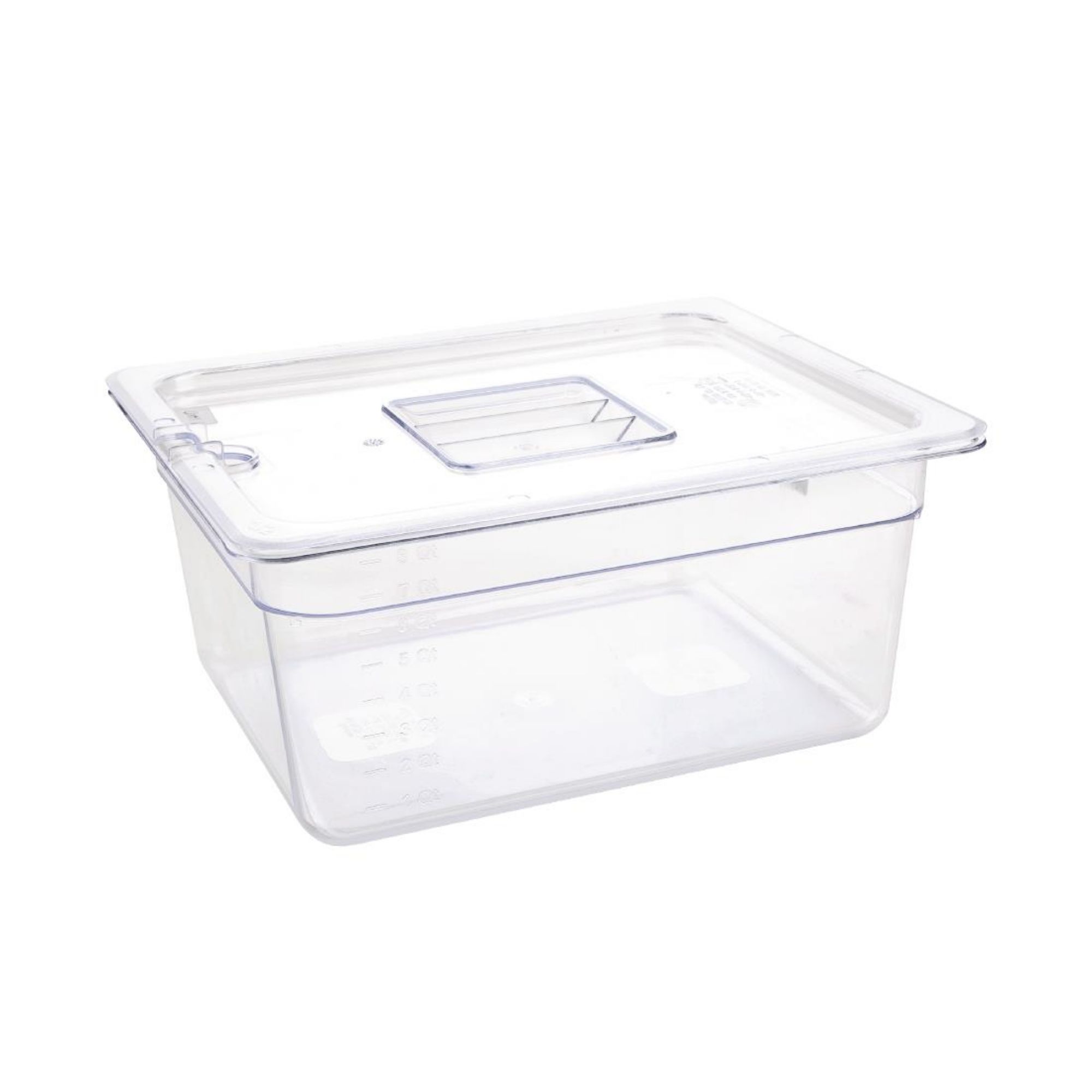 Picture of Vogue Polycarbonate 1/2 Gastronorm Container 150mm Clear