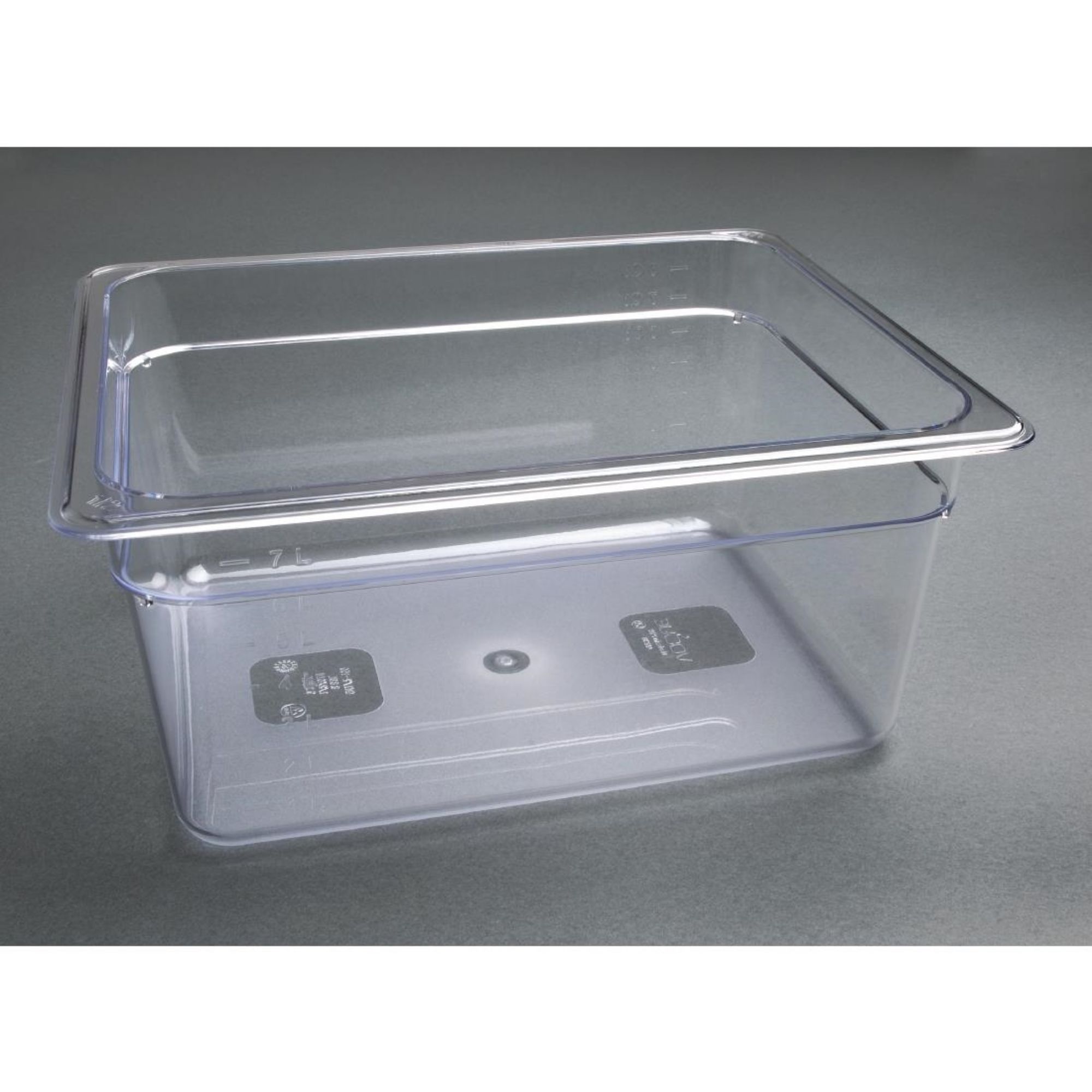 Picture of Vogue Polycarbonate 1/2 Gastronorm Container 150mm Clear