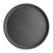 Picture of Olympia Kristallon Fibreglass Round Non-Slip Tray Black 356mm