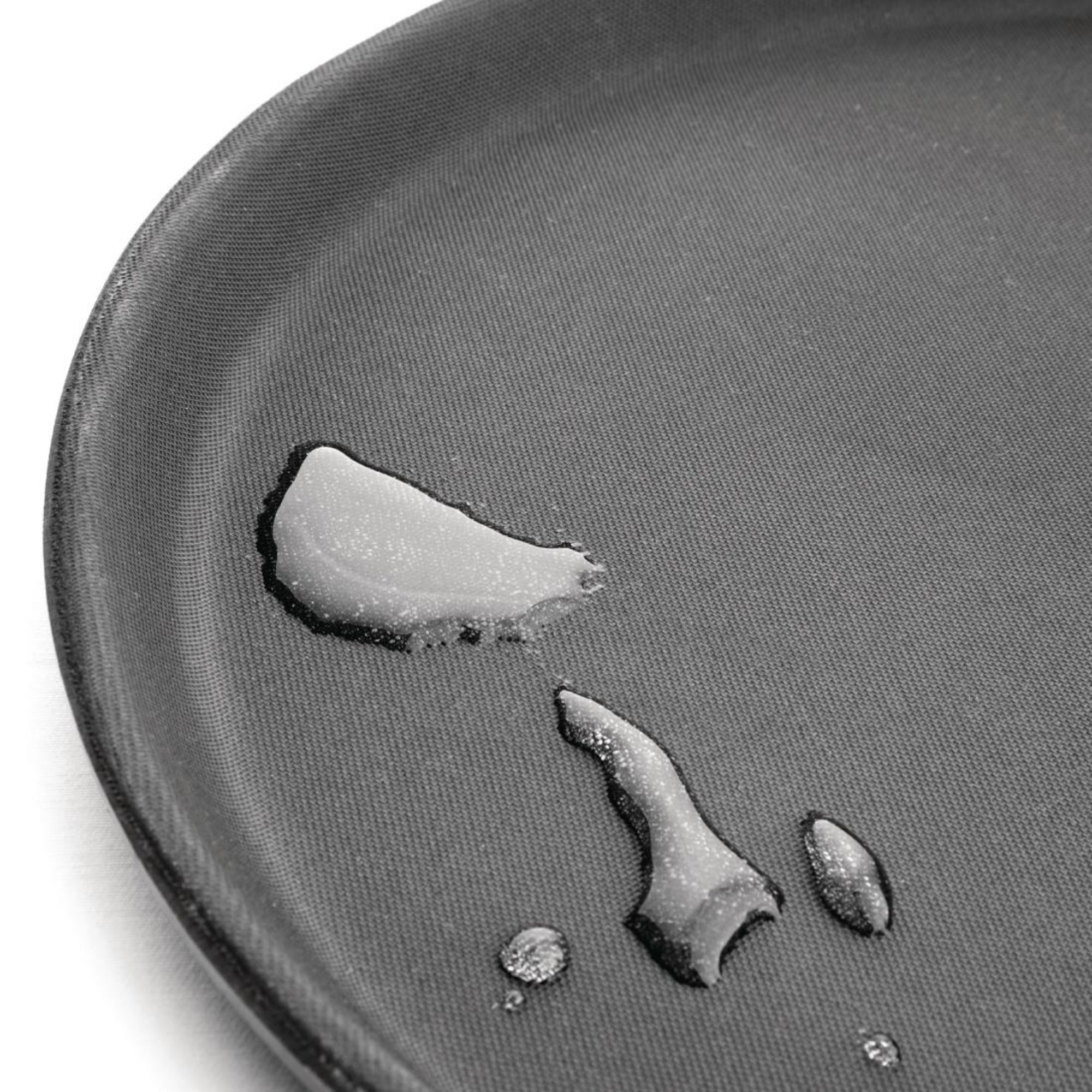 Picture of Olympia Kristallon Fibreglass Round Non-Slip Tray Black 356mm