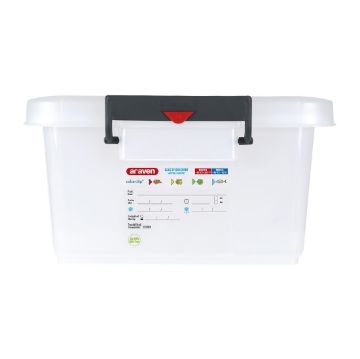 Picture of Araven Polypropylene Food Storage Container with Colour Clips 40Ltr