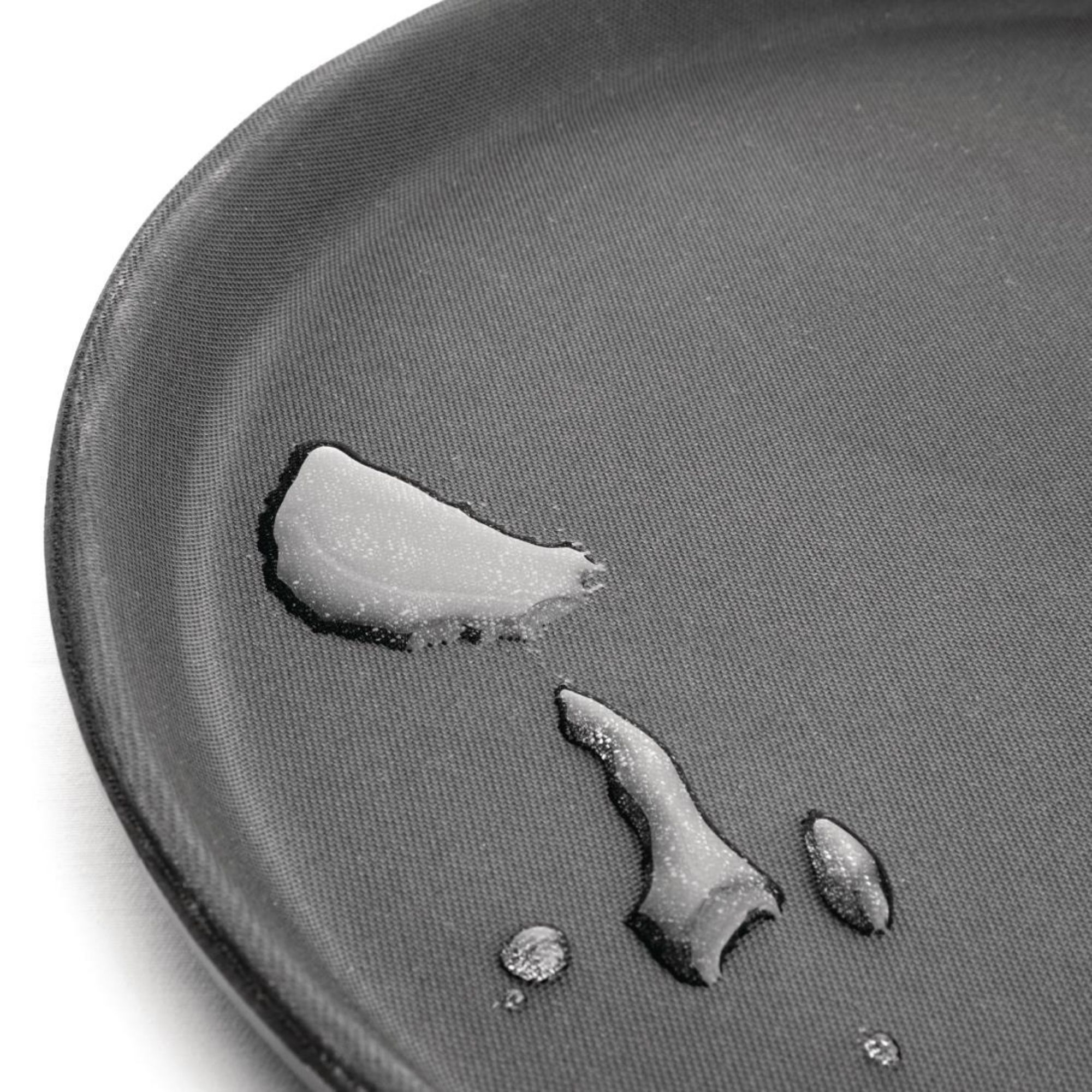 Picture of Olympia Kristallon Fibreglass Round Non-Slip Tray Black 280mm