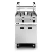 Picture of Lincat Opus 800 Electric Free-standing Twin Tank Fryer with Pumped Filtration - 2 Baskets - W 600 mm - 24.0 kW