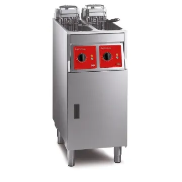 Picture of SL422L12G0 - FriFri Super Easy 422 Electric Free-standing Twin Tank Fryer with Filtration - 2 Baskets - W 400 mm - 2 x 7.5 kW - Single Phase