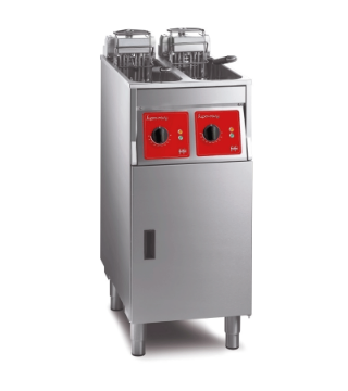 Picture of FriFri Super Easy 422 Electric Free-standing Twin Tank Fryer with Filtration - 2 Baskets - W 400 mm - 2 x 7.5 kW