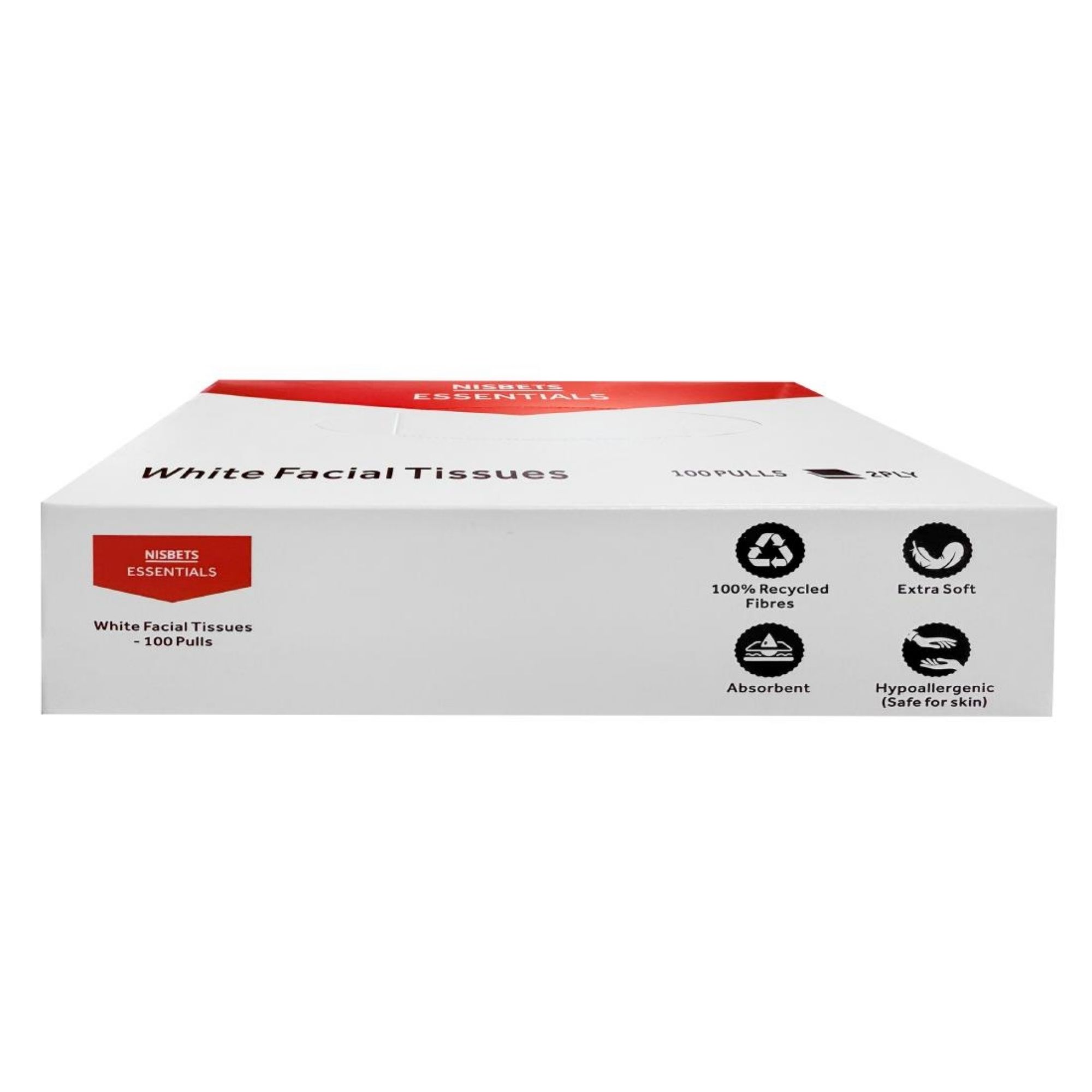 Picture of Nisbets Essentials White Hand Towels 1ply - 100 Sheets (36 Pack)