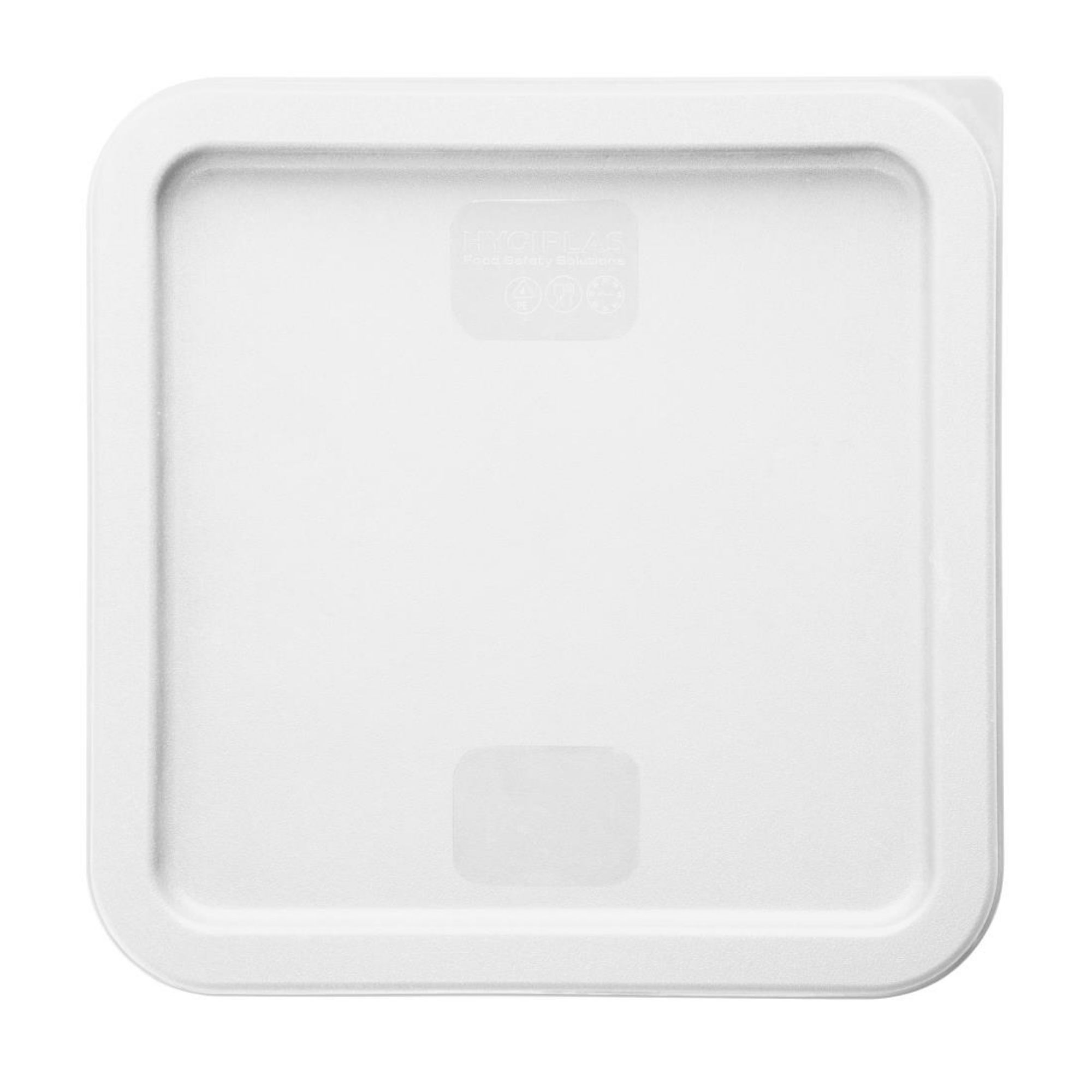 Picture of Hygiplas Square Food Storage Container Lid White Medium