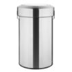 Picture of Bolero Bin with Swing Lid Brushed Steel 70Ltr