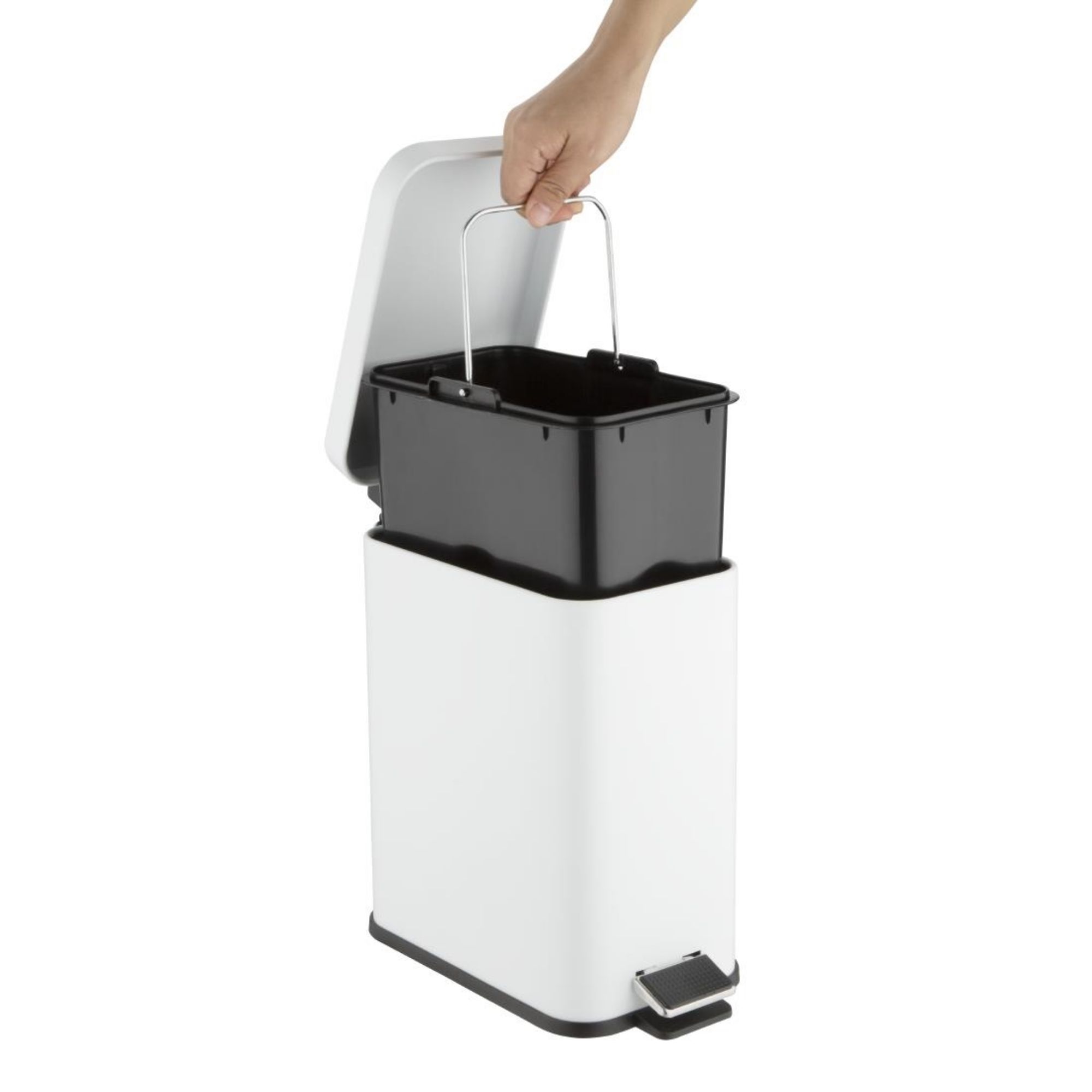 Picture of Jantex Slim Bin White 5Ltr