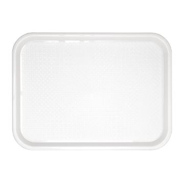 Picture of Olympia Kristallon Polypropylene Fast Food Tray White Large 450mm