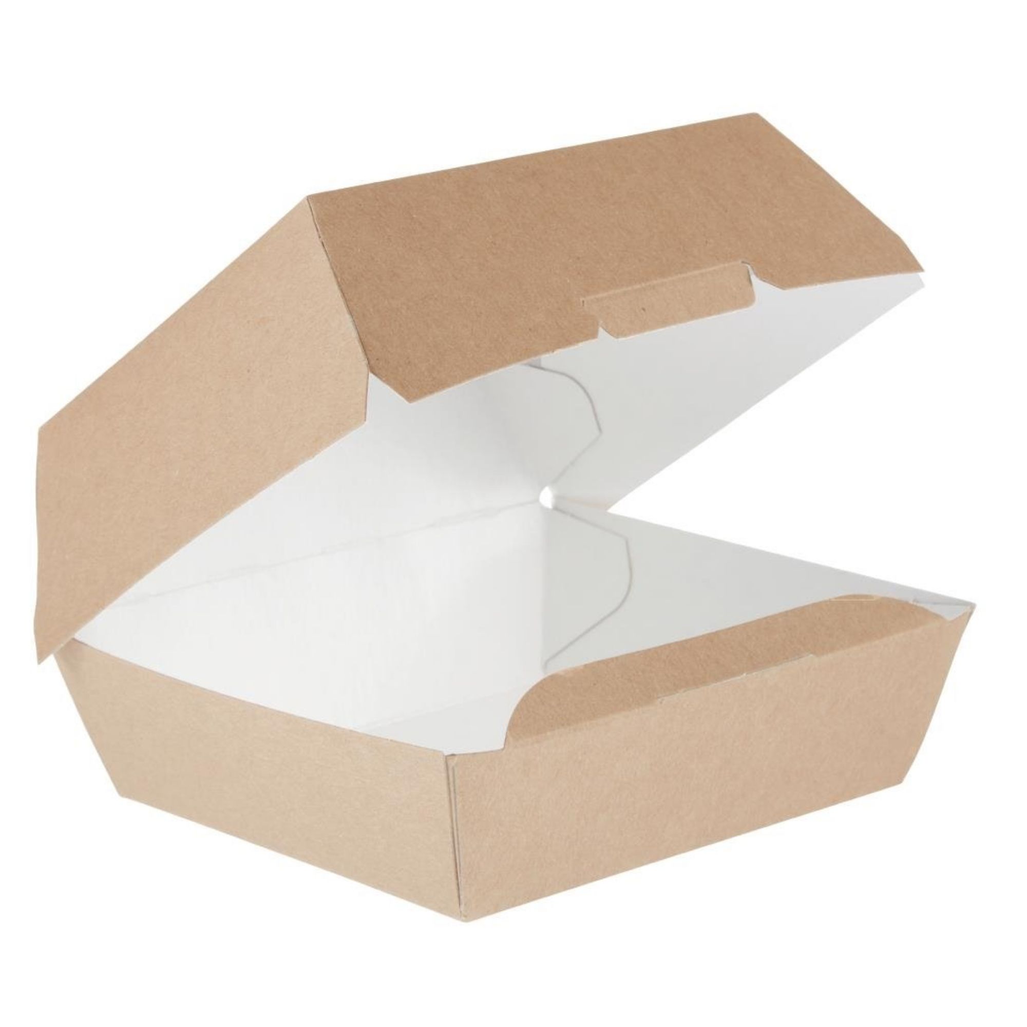 Picture of Colpac Compostable Kraft Burger Boxes Large 135mm (250 pack)