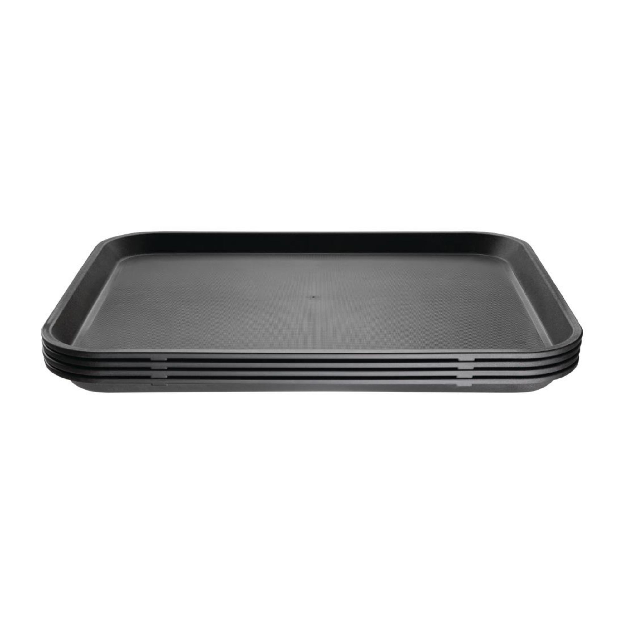 Picture of Olympia Kristallon Polypropylene Rectangular Non-Slip Tray Black 405mm