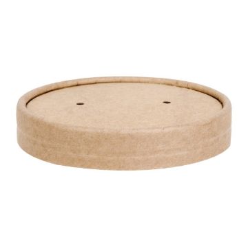 Picture of Fiesta Recyclable Soup Container Lids 98mm (500 Pack)