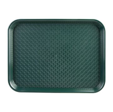 Picture of Olympia Kristallon Small Polypropylene Fast Food Tray Green 345mm