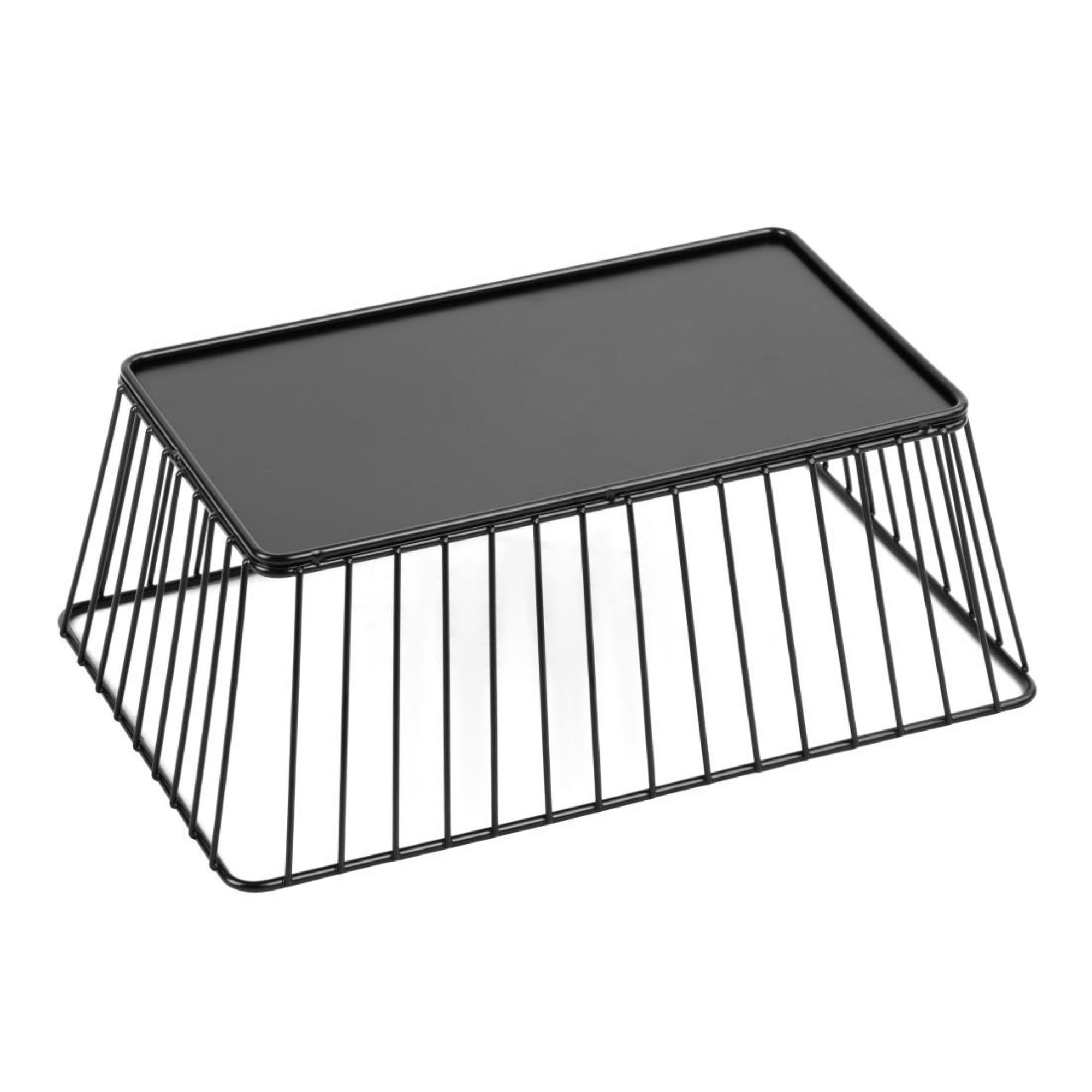 Picture of Olympia Wire Food Display Tray Rectangular Black 280x180x100mm