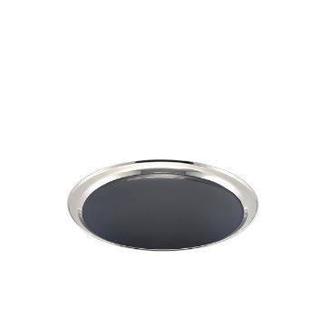 Picture of GenWare Non Slip Stainless Steel Round Tray 14"