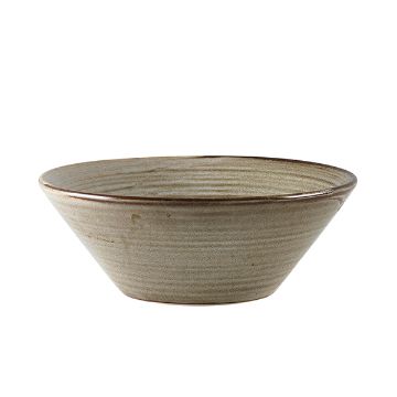 Picture of Terra Porcelain Grey Conical Bowl 16cm - Pack of 6