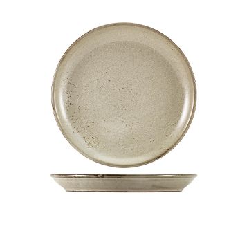 Picture of Terra Porcelain Grey Coupe Plate 24cm - Pack of 6