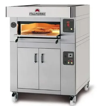 Picture of Italforni LSB-1 Heavy Duty Single Deck Pizza Oven - 6 X 12" Pizzas