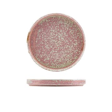 Picture of Terra Porcelain Rose Low Presentation Plate 18cm - Pack of 6