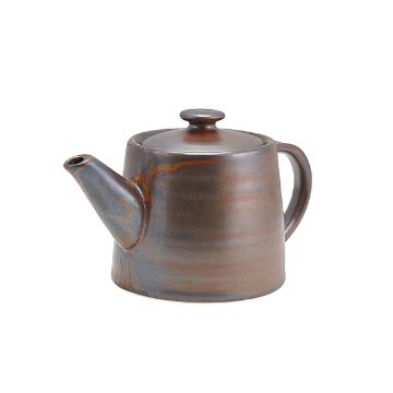 Picture of Terra Porcelain Rustic Copper Teapot 50cl/ 17.6oz - Pack of 6