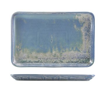 Picture of Terra Porcelain Seafoam Rectangular Platter 30 x 20cm - Pack of 3