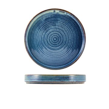 Picture of Terra Porcelain Aqua Blue Presentation Plate 20.5cm - Pack of 6
