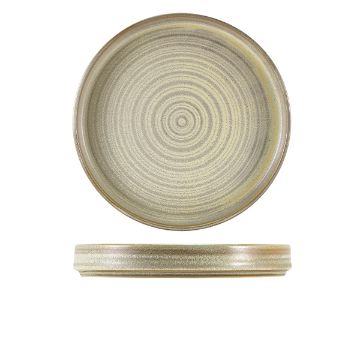 Picture of Terra Porcelain Matt Grey Presentation Plate 26cm - Pack of 6