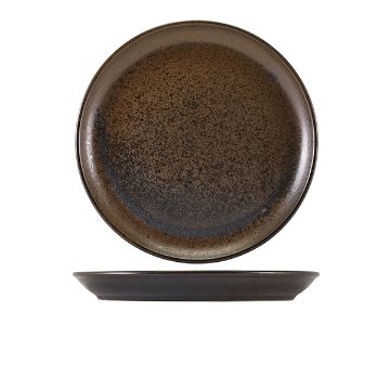 Picture of Terra Porcelain Black Coupe Plate 27.5cm - Pack of 6