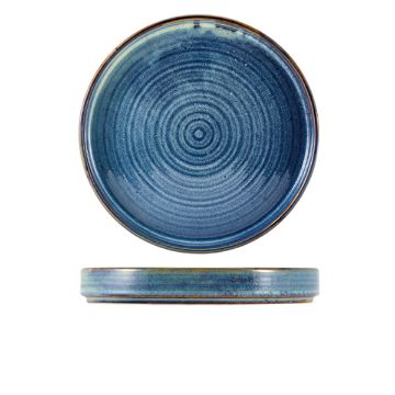 Picture of Terra Porcelain Aqua Blue Presentation Plate 26cm - Pack of 6