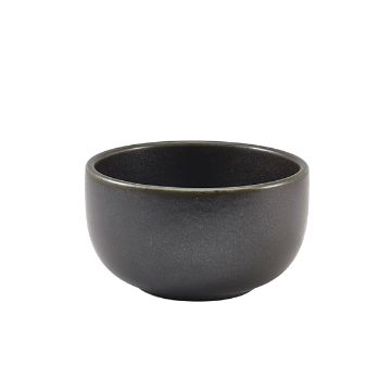 Picture of Terra Porcelain Black Round Bowl 12.5cm - Pack of 6