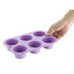 Picture of Hygiplas Flexible Silicone Six Hole Purple Muffin Pan