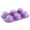 Picture of Hygiplas Flexible Silicone Six Hole Purple Muffin Pan