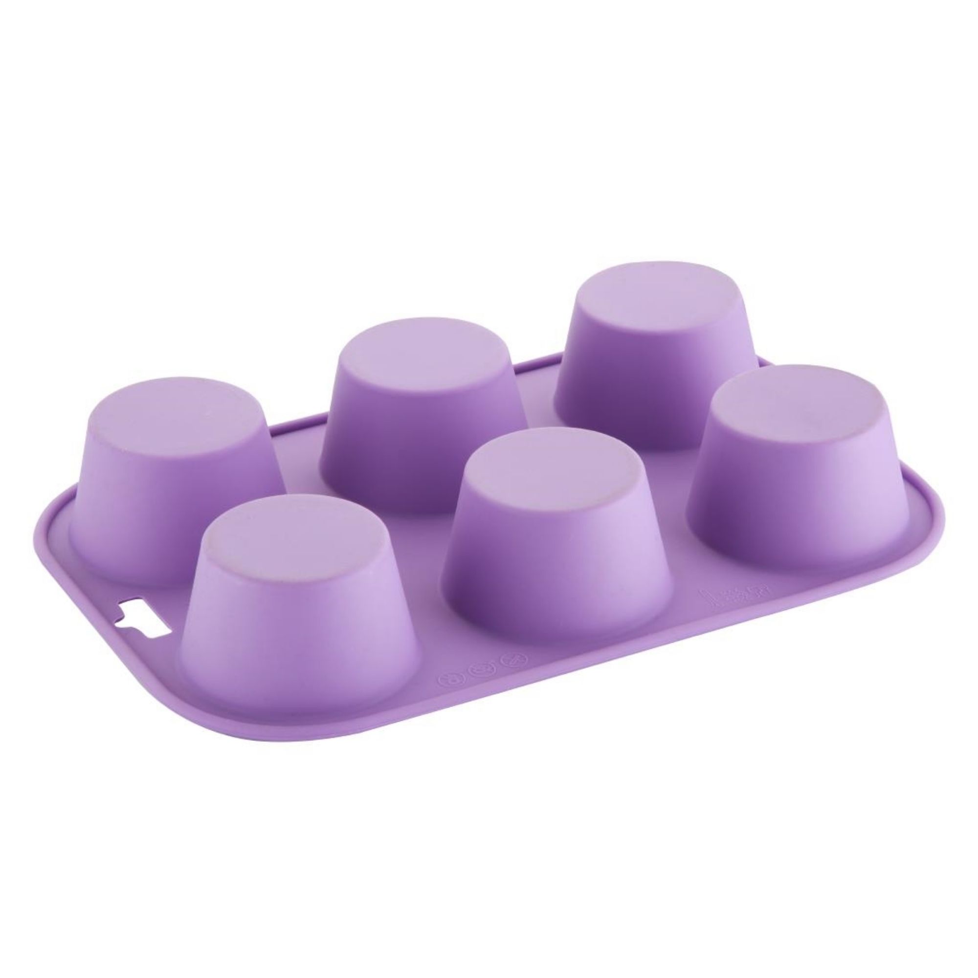 Picture of Hygiplas Flexible Silicone Six Hole Purple Muffin Pan