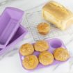 Picture of Hygiplas Flexible Silicone Six Hole Purple Muffin Pan