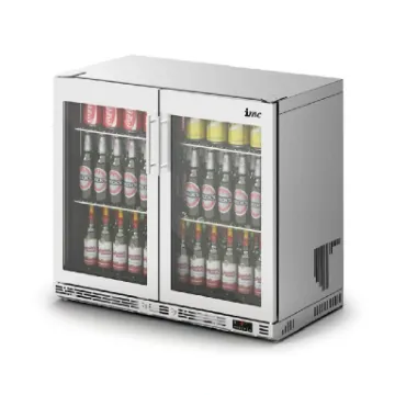 Picture of IMC Ventus V90 Bottle Cooler [Front Load] - Full Front Glass Door - Stainless Steel Frame - H 800 mm - W 900 mm - R290