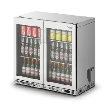 Picture of IMC Ventus V90 Bottle Cooler [Front Load] - Full Front Glass Door - Stainless Steel Frame - H 850 mm - W 900 mm - R290