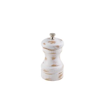 Picture of White Wash Salt/ Pepper Grinder 10cm - Pack of 6