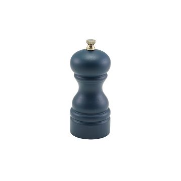 Picture of Blue Wooden Salt/ Pepper Grinder 13cm - Pack of 6
