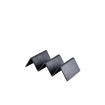 Picture of GenWare Melamine Matt Black Fast Food Stand 2 Slot - Pack of 12