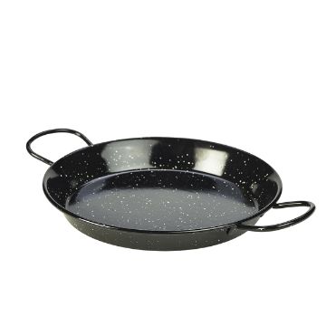 Picture of Black Enamel Paella Pan 26cm - Pack of 6
