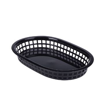 Picture of Fast Food Basket Black 27.5 x 17.5cm - Pack of 6
