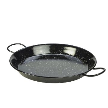 Picture of Black Enamel Paella Pan 30cm - Pack of 6
