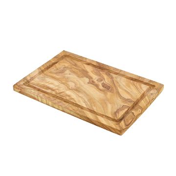 Picture of Olive Wood Serving Board W/ Groove 30 x 20cm+/-