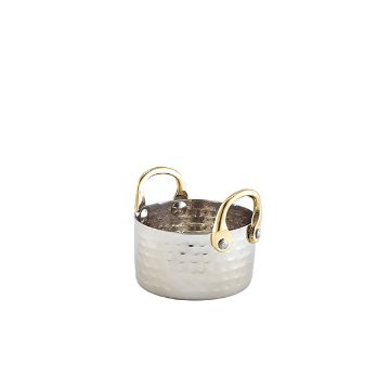 Picture of Mini Hammered St/St Casserole Dish 9.2 x 5cm - Pack of 12