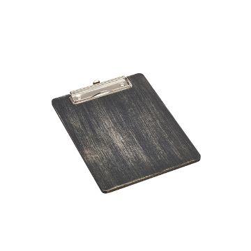 Picture of Black Wooden Menu Clipboard A5 18.5x24.5x0.6cm