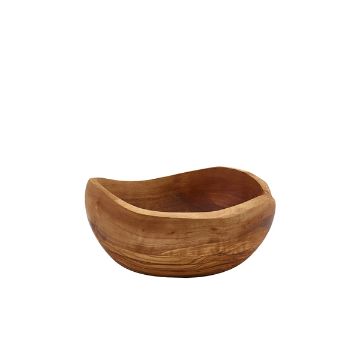 Picture of GenWare Olive Wood Rustic Bowl 15cm - Pack of 6
