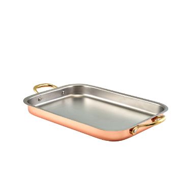 Picture of GenWare Copper Plated Deep Tray 33 x 23.5cm - Pack of 3