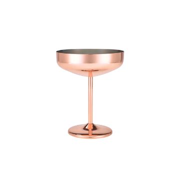 Picture of GenWare Copper Plated Cocktail Coupe Glass 30cl/10.5oz